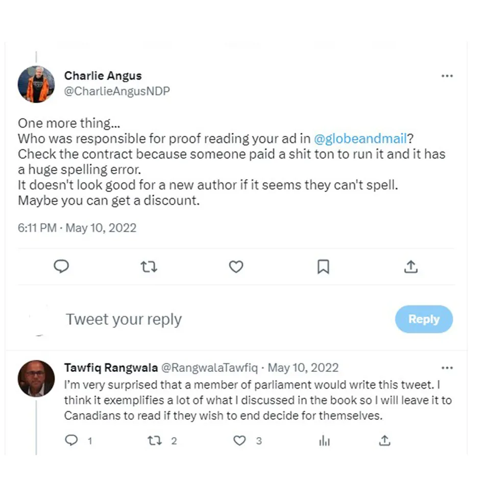 Screenshot of a tweet
