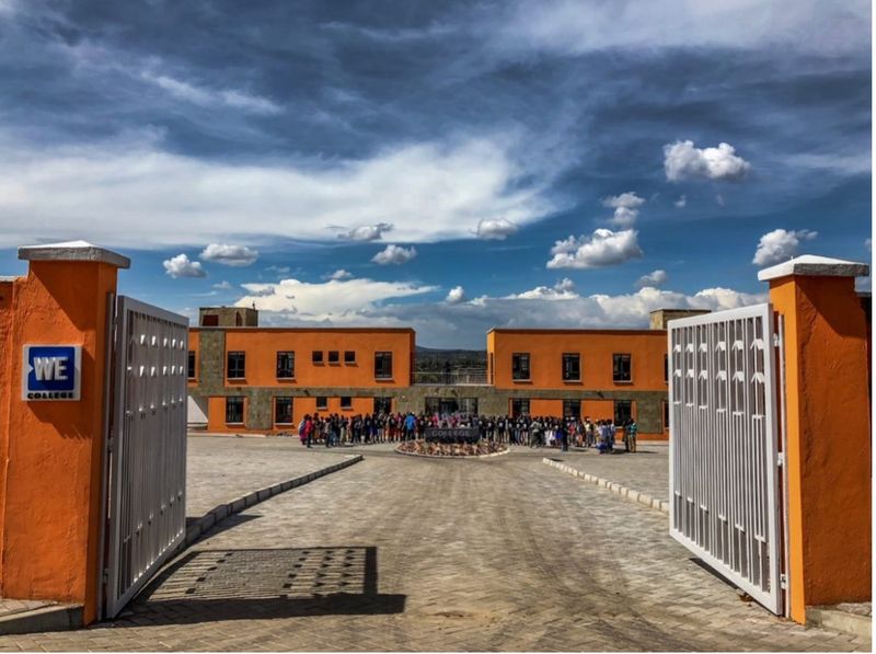 outside of a school
