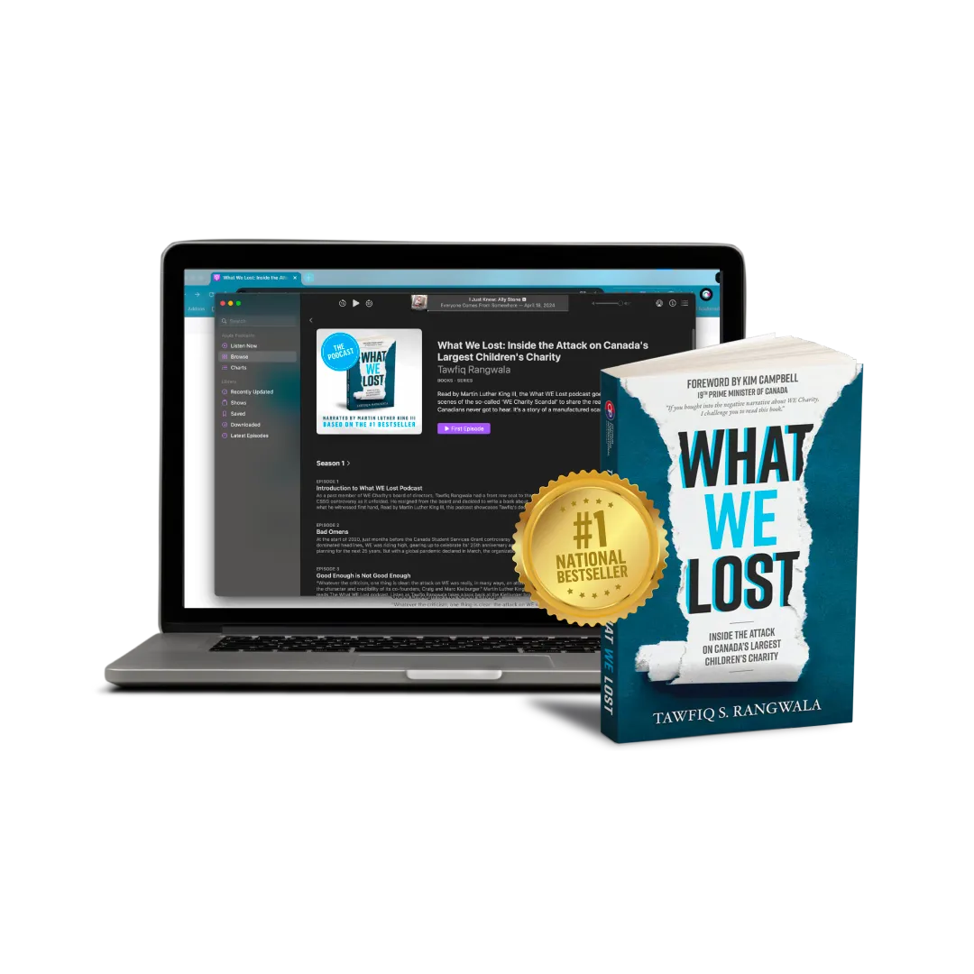 What we lost the book and the podcast on a white background