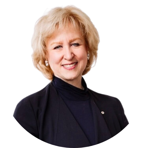 A portrait of Kim Campbell