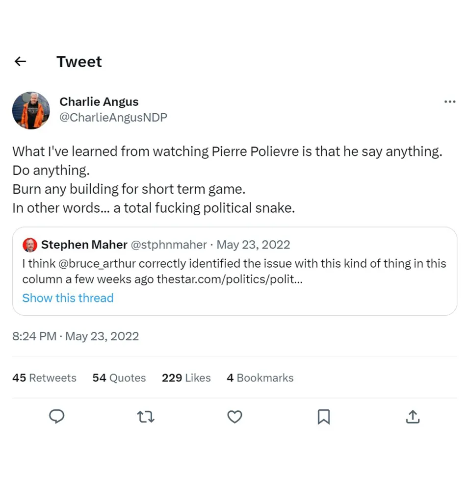 Screenshot of a tweet