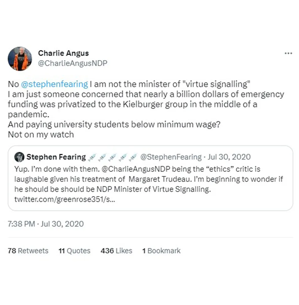 Screenshot of a tweet