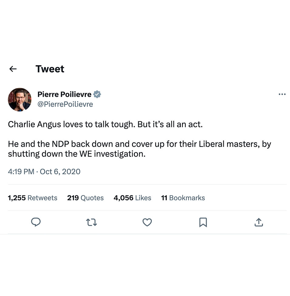 Screenshot of a tweet